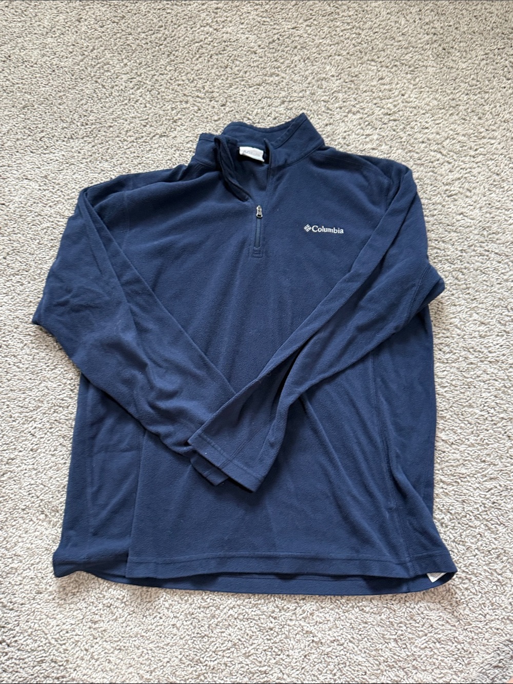Columbia Dark Navy Half-Zip Fleece Pullover